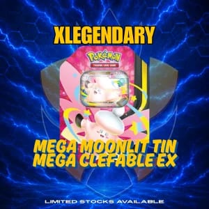 Mega Moonlit Tin (Mega Clefable ex) - Collection Box