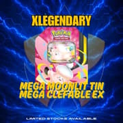 Mega Moonlit Tin (Mega Clefable ex) - Collection Box