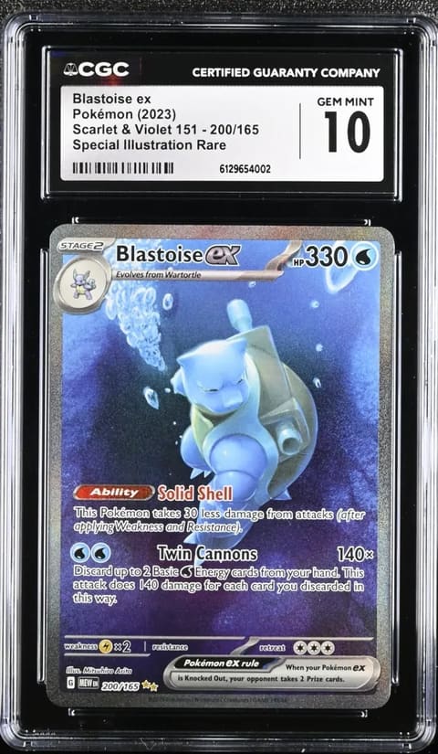 Blastoise ex #200 — Scarlet & Violet 151 — TAG 10