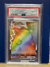 Pikachu VMAX (Rainbow) #188 — Vivid Voltage — PSA 10