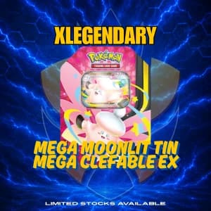 Mega Moonlit Tin (Mega Clefable ex) - Collection Box